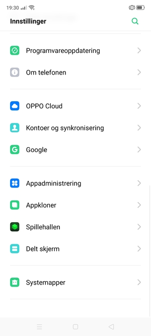 Bla til og velg Programvareoppdatering