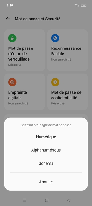 Sélectionnez Schéma