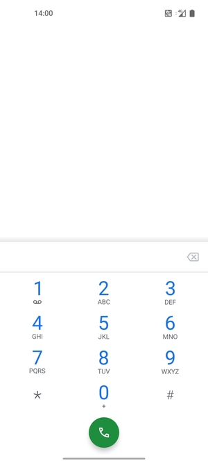Press and hold the number 1