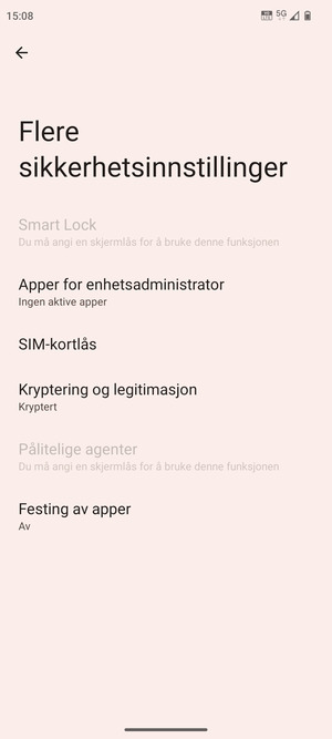 Velg SIM-kortlås