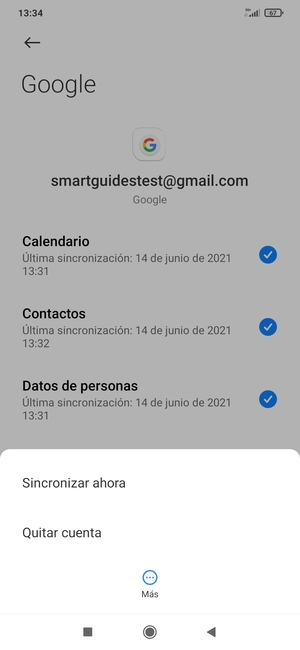 Seleccione Sincronizar ahora