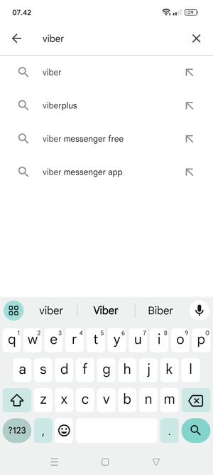 Enter the app name and select Search