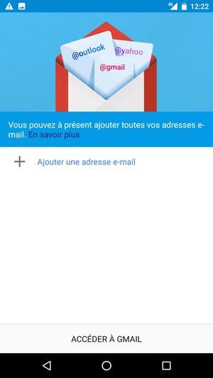 Sélectionnez Ajouter une adresse e-mail
