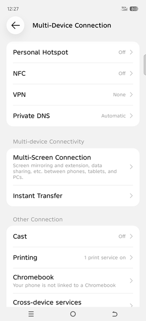 Select Personal Hotspot