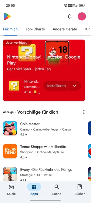 Wählen Sie Suche
