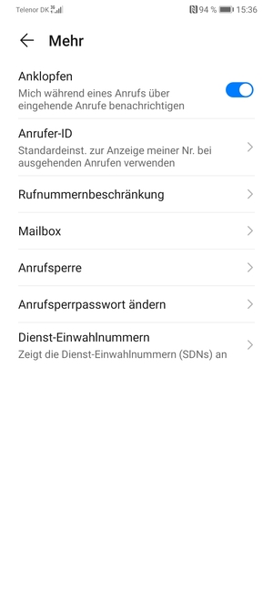 Wählen Sie Mailbox