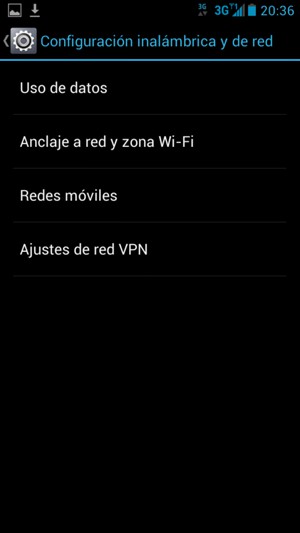 Seleccione Anclaje a red y zona Wi-Fi