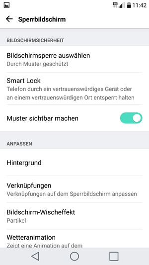 Ihr Handy ist jetzt mit einer Bildschirmsperre gesichert