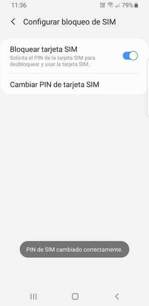 Su PIN de la tarjeta SIM ha sido cambiado