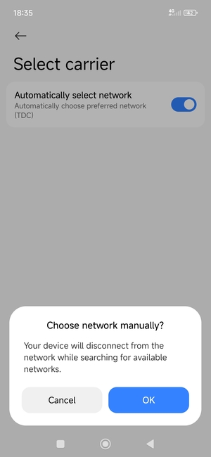 Select OK