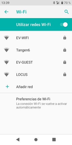 Seleccione la red inalámbrica a la que desea conectarse