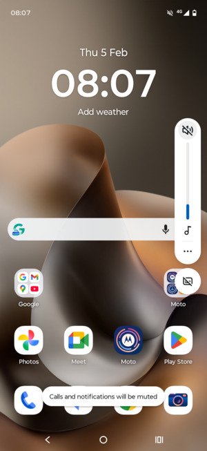 Select Mute to change to sound mode again