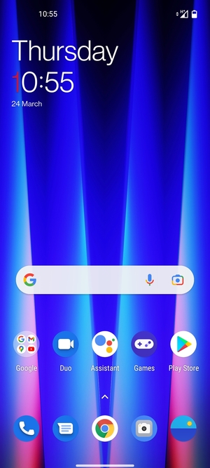 Swipe up