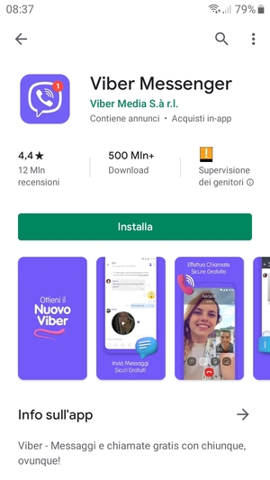 Seleziona Installa