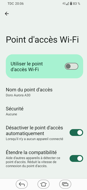 Sélectionnez Sécurité