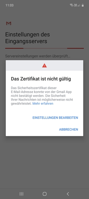 Wählen Sie EINSTELLUNGEN BEARBEITEN