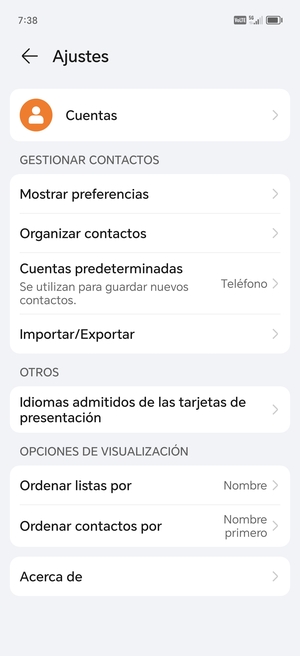 Seleccione Importar/Exportar