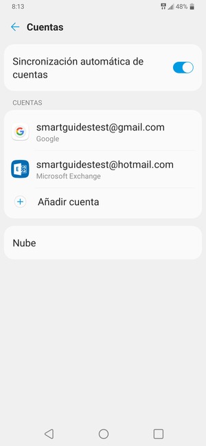 Seleccione su cuenta Google