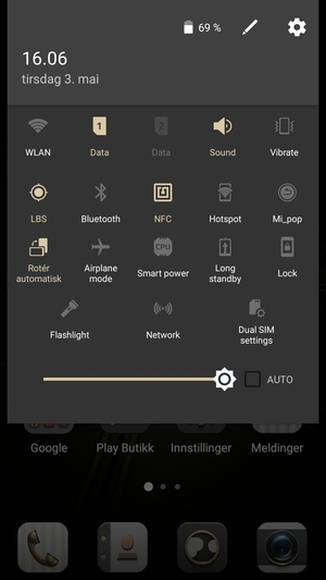 Slå av WLAN og Bluetooth