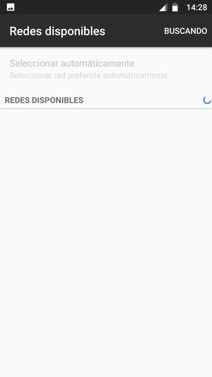 Espere a que la búsqueda termine