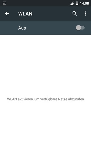 Schalten Sie WLAN ein
