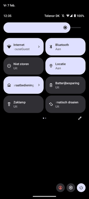 Selecteer Internet