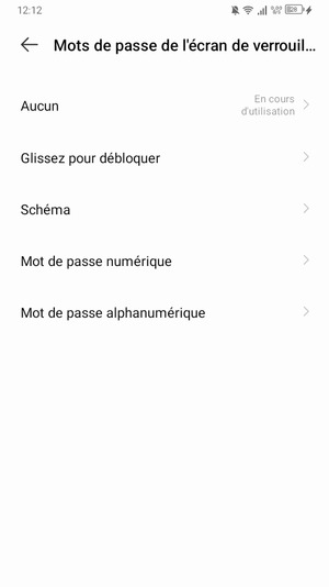 Sélectionnez Schéma