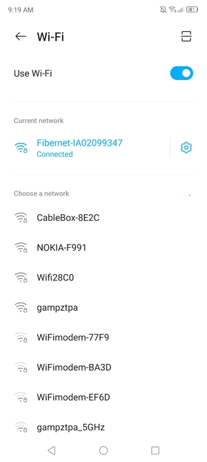 You are now connected to the Wi-Fi network