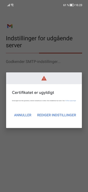 Vælg REDIGER INDSTILLINGER