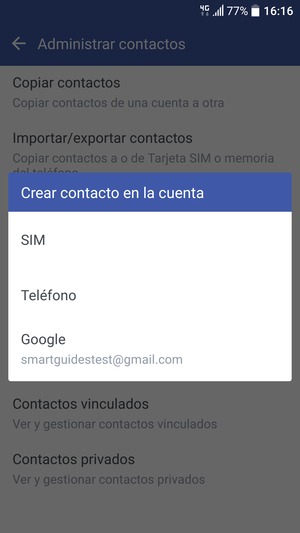 Seleccione Google