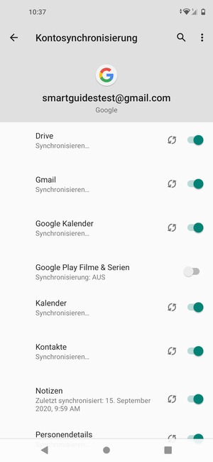 Ihre Daten werden synchronisiert