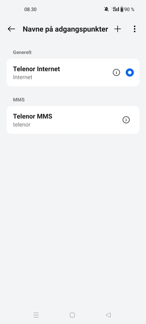 Vælg Menu-knappen