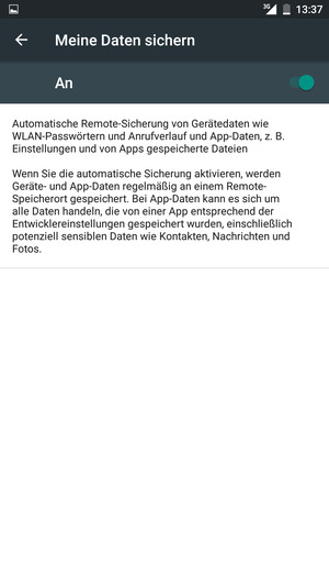 Wählen Sie die Zurück-Taste