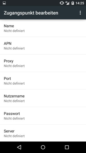 Geben Sie Internet-Informationen ein