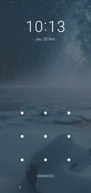 Votre téléphone est maintenant sécurisé par un écran de verrouillage.