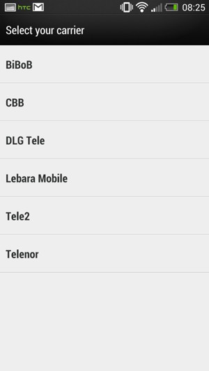 If you see a list of operators, select Public
