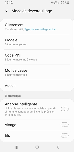 Sélectionnez Modèle