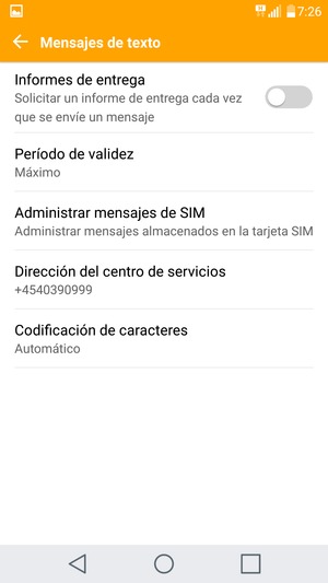 Seleccione Dirección del centro de servicios