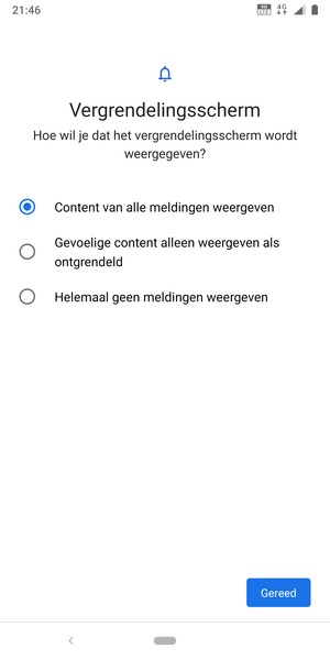 Selecteer uw voorkeursoptie en selecteer Gereed