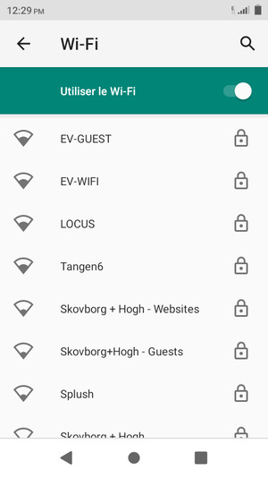 Sélectionnez le réseau sans fil auquel vous souhaitez vous connecter