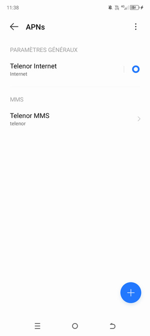 Sélectionnez le bouton du Menu