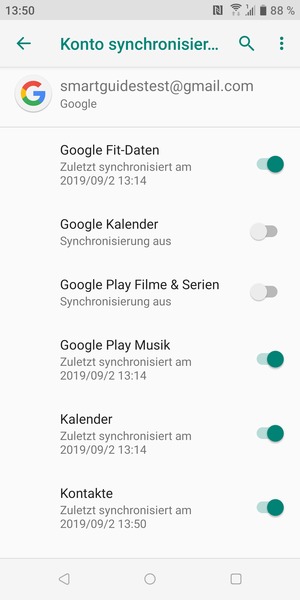 Wählen Sie die Menü-Taste