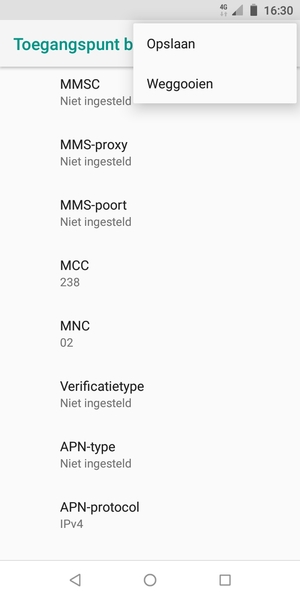 Selecteer Opslaan