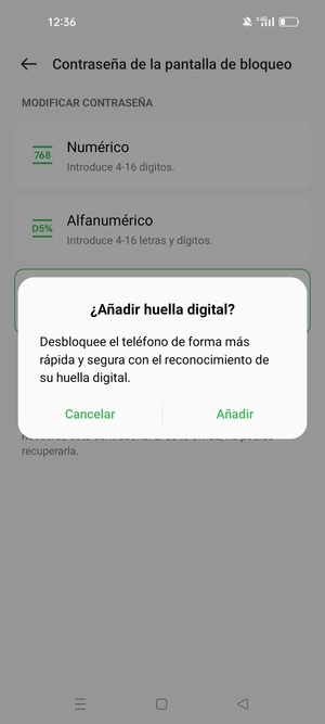 Seleccione la opción deseada