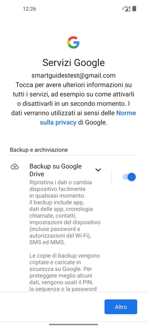 Seleziona Altro