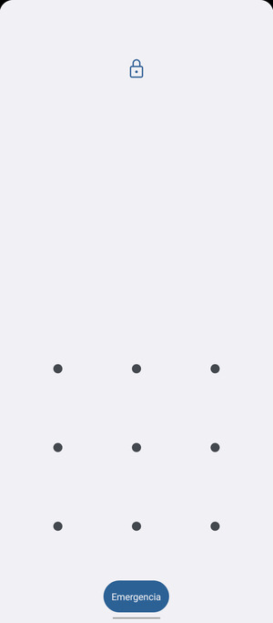 El teléfono ha sido asegurado con un bloqueo de pantalla