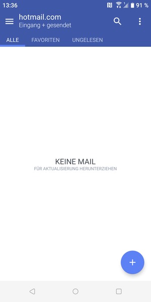 Ihr Hotmail Konto ist einsatzbereit