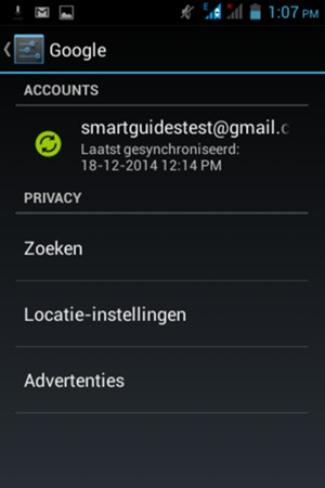 Selecteer uw account