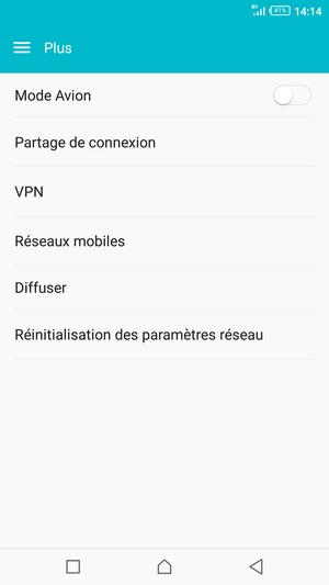 Sélectionnez Réseaux mobiles