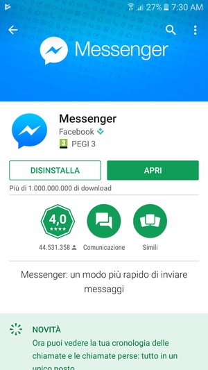 Seleziona APRI
